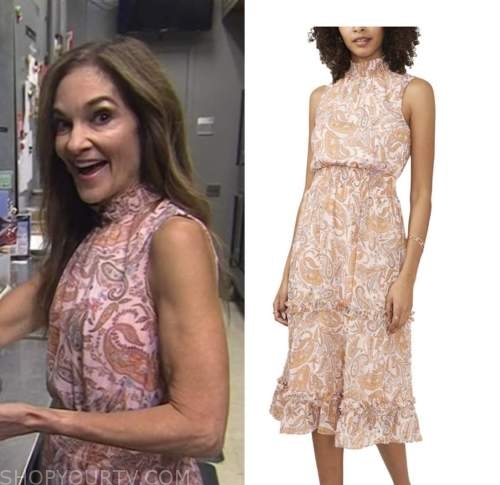 the today show, joy bauer, pink paisley dress