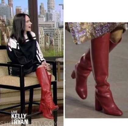 Live with Kelly and Ryan: September 2022 Jennifer Connelly's Red Leather  Boots