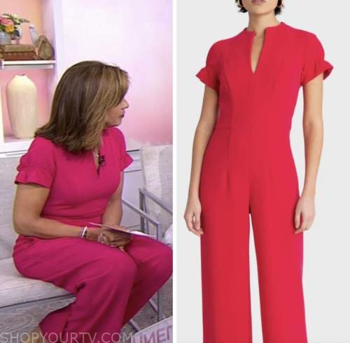 The Today Show: September 2022 Hoda Kotb's Pink Puff Sleeve Jumpsuit ...