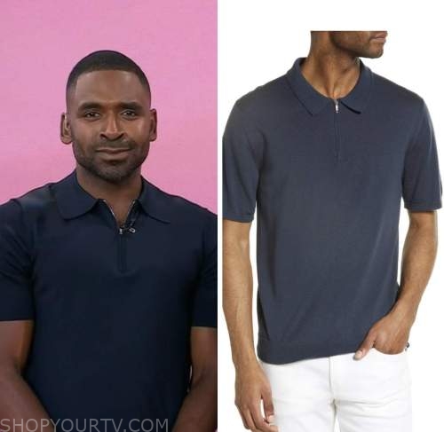 The Today Show: September 2022 Justin Sylvester's Navy Blue Zipper Polo ...