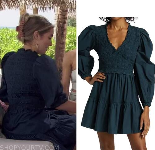 the bachelorette, blue smocked dress, rachel recchia