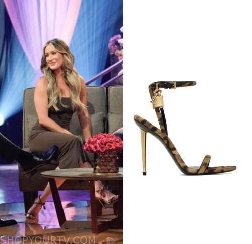 the bachelorette, Rachel recchia, leopard lock sandals heels