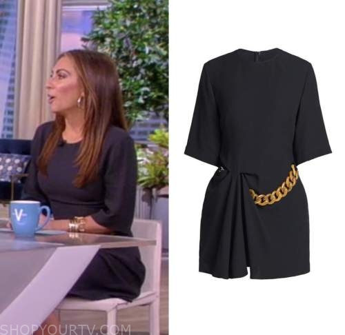 The View: September 2022 Alyssa Farah Griffin's Navy Blue Chain Waist ...