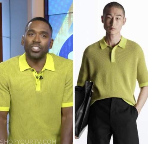The Today Show: September 2022 Justin Sylvester's Lime Green Polo Shirt ...