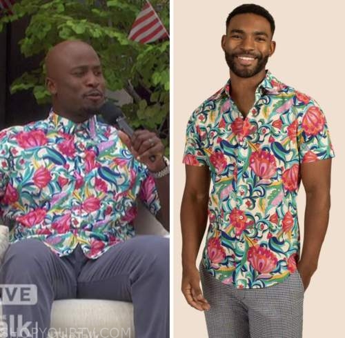 The Talk: September 2022 Akbar Gbajabiamila's Floral Shirt | Shop Your TV