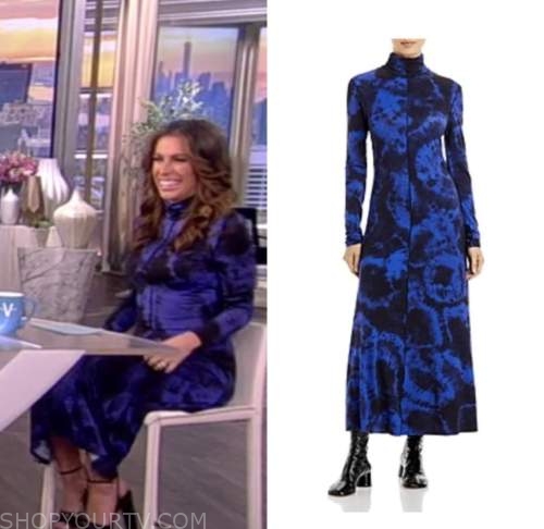 The View: September 2022 Alyssa Farah Griffin's Blue and Black Printed ...