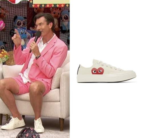 The Talk: September 2022 Jerry O'Connell's Beige Heart Sneakers | Shop ...