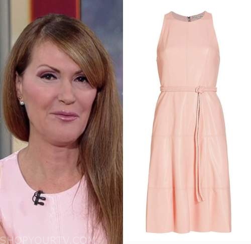 dagen mcdowell, the Faulkner focus, pink leather dress