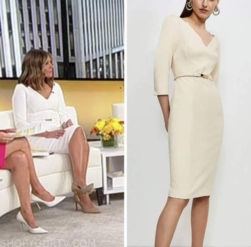 Lisa boothe, outnumbered, white belted dress