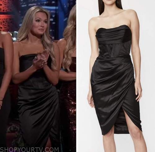 cat Wong, the bachelorette, black corset dress
