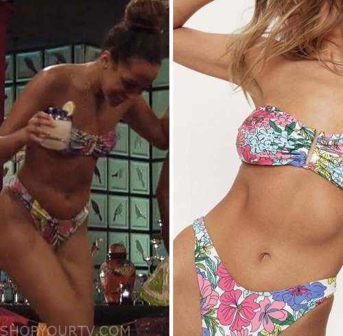 Teddi wright, floral bikini, bachelor in paradise
