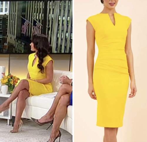 Emily compagno, outnumbered, yellow dress