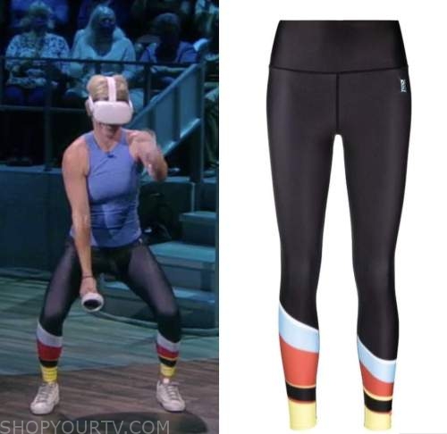 the view, striped leggings, Sara haines