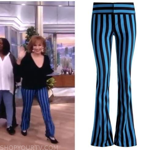 The View: September 2022 Joy Behar's Blue Striped Pants | Shop Your TV