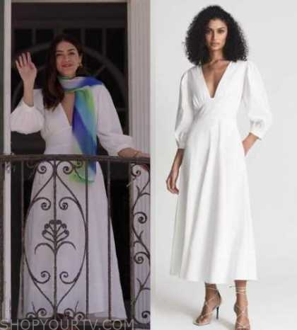 Panhandle: Season 1 Episode 1 Vida's White Midi Dress | Shop Your TV