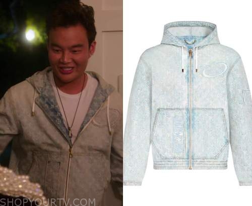 Louis Vuitton Watercolor Giant Monogram Sweatshirt worn by Kane Lim as seen  in Bling Empire (S02E03)