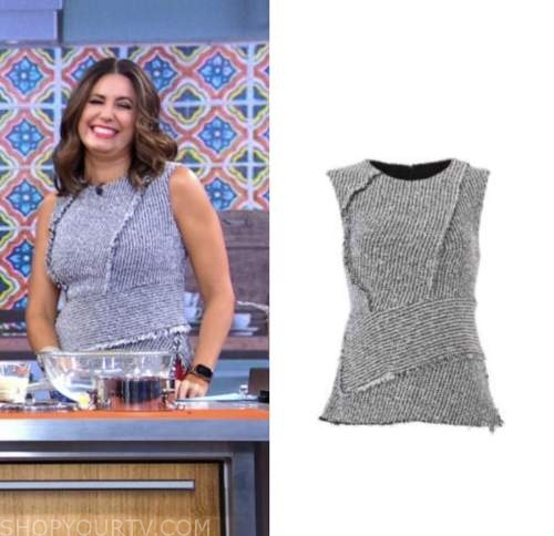 Cecilia vega, good morning america, tweed top