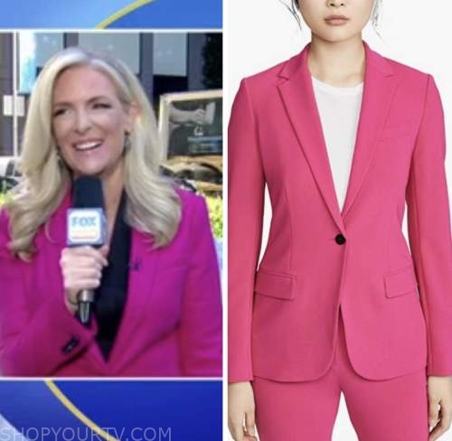 janice dean, fox and friends, pink blazer