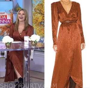 The Today Show: October 2022 Jenna Bush Hager's Rust Brown Satin ...