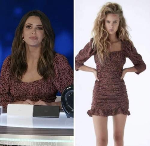 extra, Jenn lahmers, leopard dress
