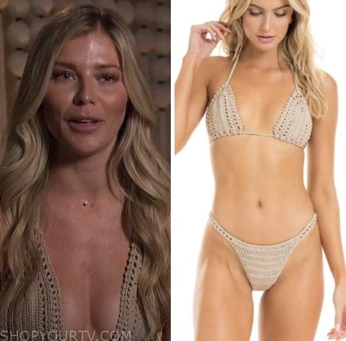 Shanae ankney, beige crochet bikini, bachelor in paradise