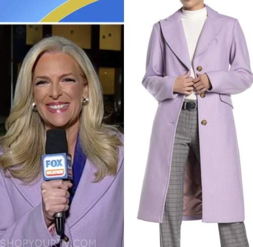 fox and friends, Janice dean, purple coat