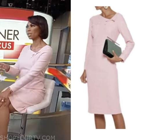 the Faulkner focus, pink bow dress, Harris Faulkner