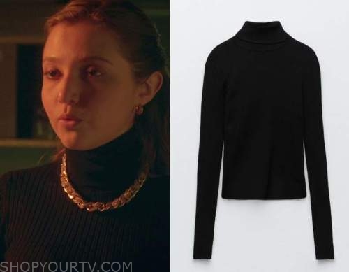 Vampire Academy: Season 1 Episode 9 Mia's Black Turtleneck Sweater