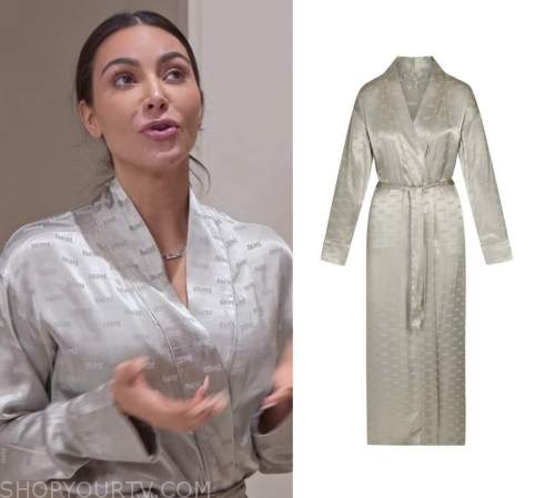 The Kardashians: Season 2 Episode 7 Kim's Skims Logo Robe