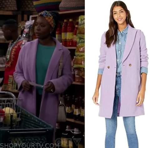 Bob Hearts Abishola: Season 4 Episode 8 Abishola's Purple Coat | Shop ...