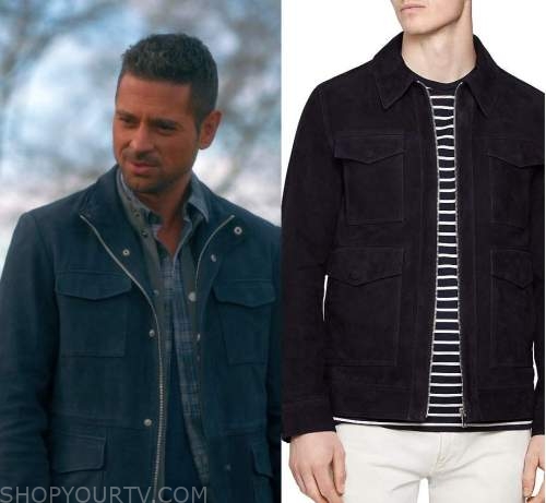 Manifest: Season 4 Episode 2 Jared’s Suede Zip Jacket | Fashion ...