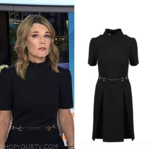 The Today Show: November 2022 Savannah Guthrie's Black Mock Neck Belted ...