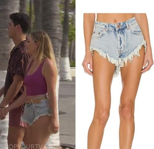 florence alexandra, bachelor in paradise, denim shorts