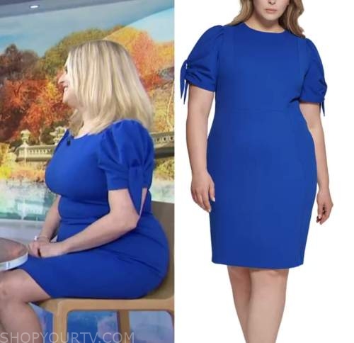 the today show, dr. carol ash, blue tie sleeve dress