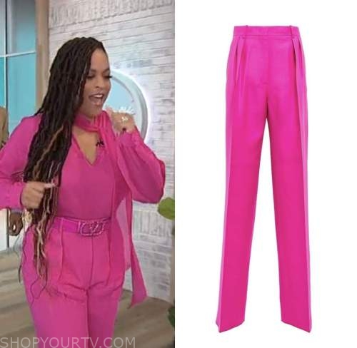 Sherri: November 2022 Shaunie Henderson's Pink Pleated Pants | Shop Your TV