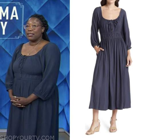 The Today Show: November 2022 Mashama Bailey's Blue Midi Dress | Shop ...