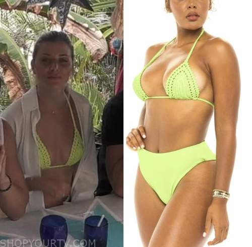 bachelor in paradise, season 8, shanae ankney, lime green crochet bikini