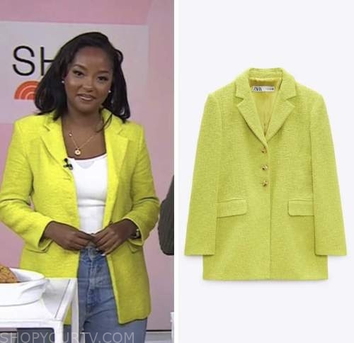 makho ndlovu, the today show, lime green tweed jacket