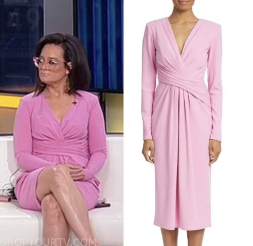 kennedy, fox news, outnumbered, pink pleated dress