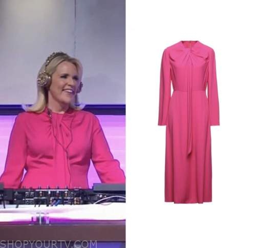 The Today Show: November 2022 Marjorie Gubelmann's Hot Pink Midi Dress ...