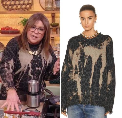 rachael ray, the rachael ray show, bleach leopard sweater