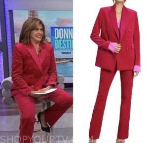 The Today Show: November 2022 Hoda Kotb's Pink Double Breasted Blazer ...