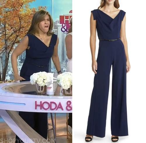 The Today Show: November 2022 Hoda Kotb's Navy Blue Asymmetric Neck ...