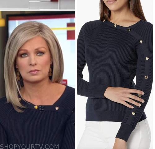 the faulkner focus, navy blue button top, sandra smith