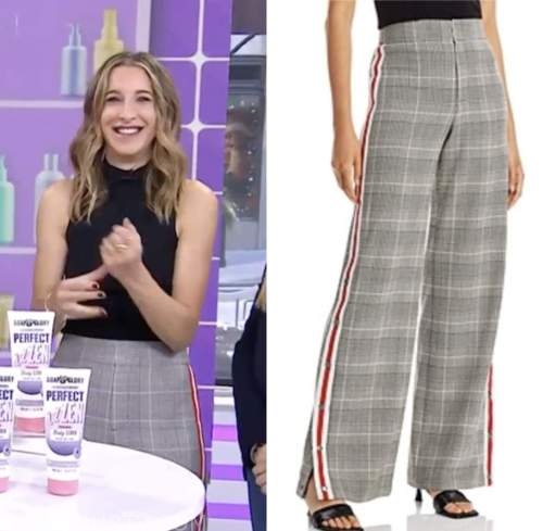 the today show, grey plaid pants, andrea lavinthal, hoda and jenna