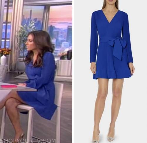 The View: November 2022 Alyssa Farah Griffin's Blue Pleated Dress ...