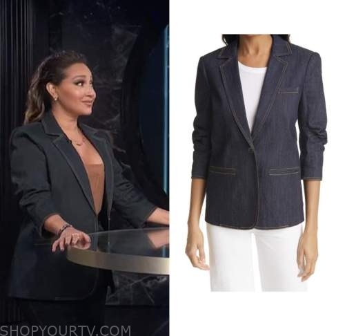 adrienne bailon houghton, E! news, denim blazer