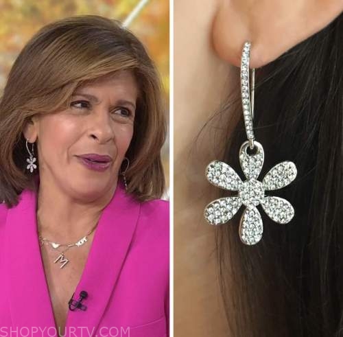 the today show, hoda kotb, flower earrings, hoda and jenna