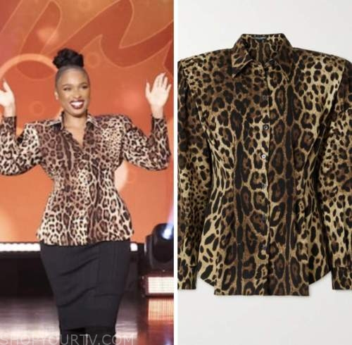 the jennifer hudson show, jennifer hudson, leopard shirt