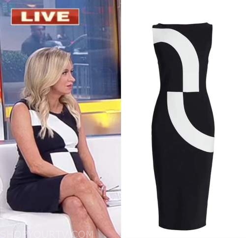 kayleigh mcenany, black and white dress, outnumbered, fox news